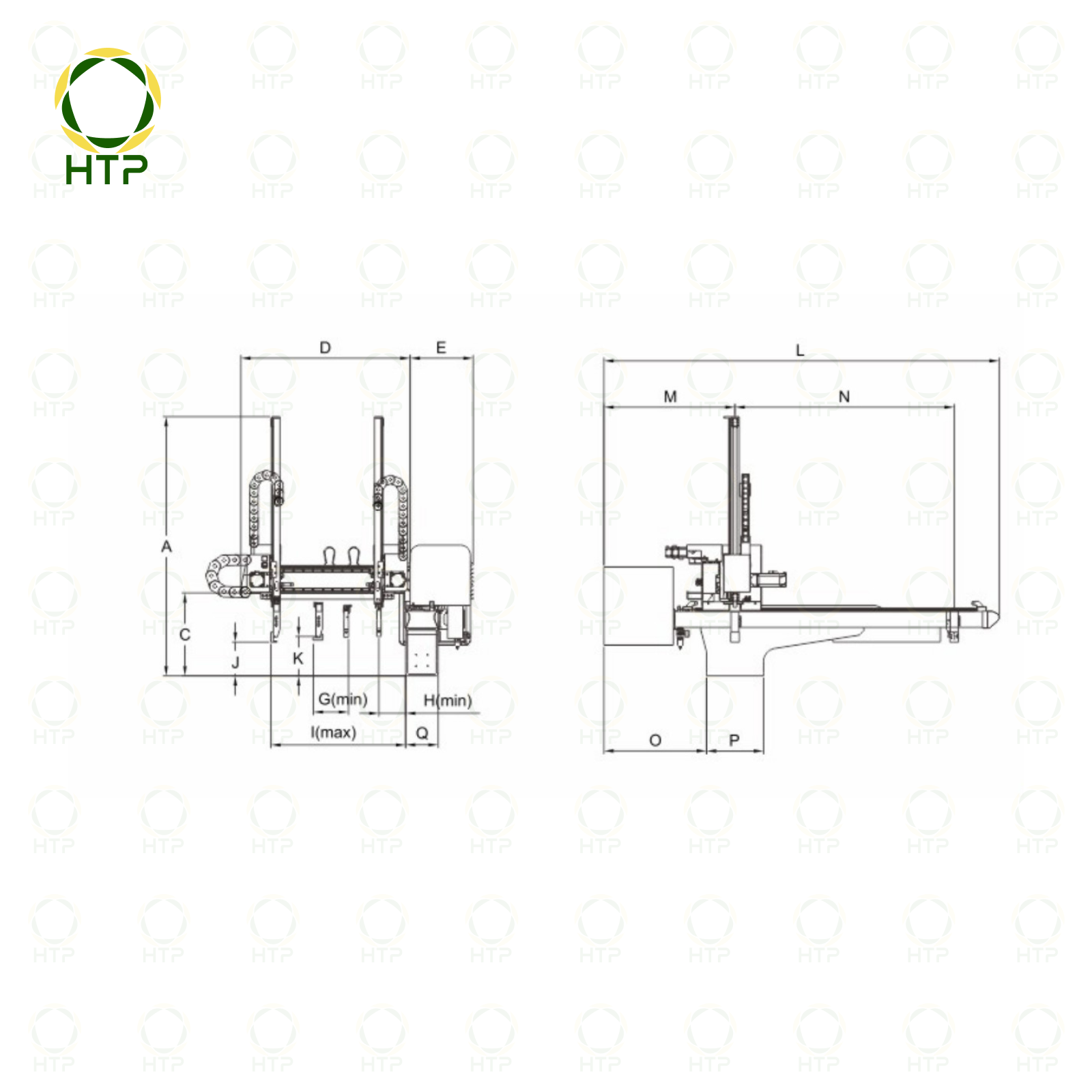 Tham khảo bản vẽ cánh tay robot 5 trục 5 servo