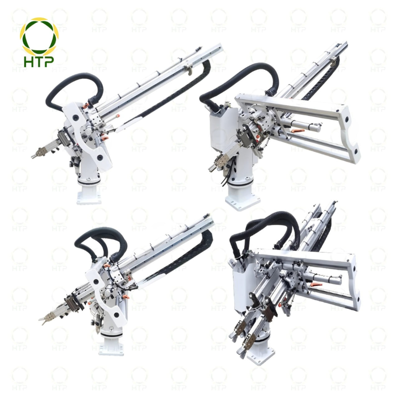 cánh tay robot máy ép nhựa dạng tay xéo